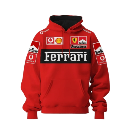 Hoodie Modelo Ferrari Retro 90s - Imagen 1