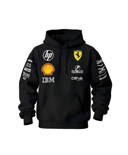 Hoodie Black Modelo Ferrari 2025 - Imagen 1