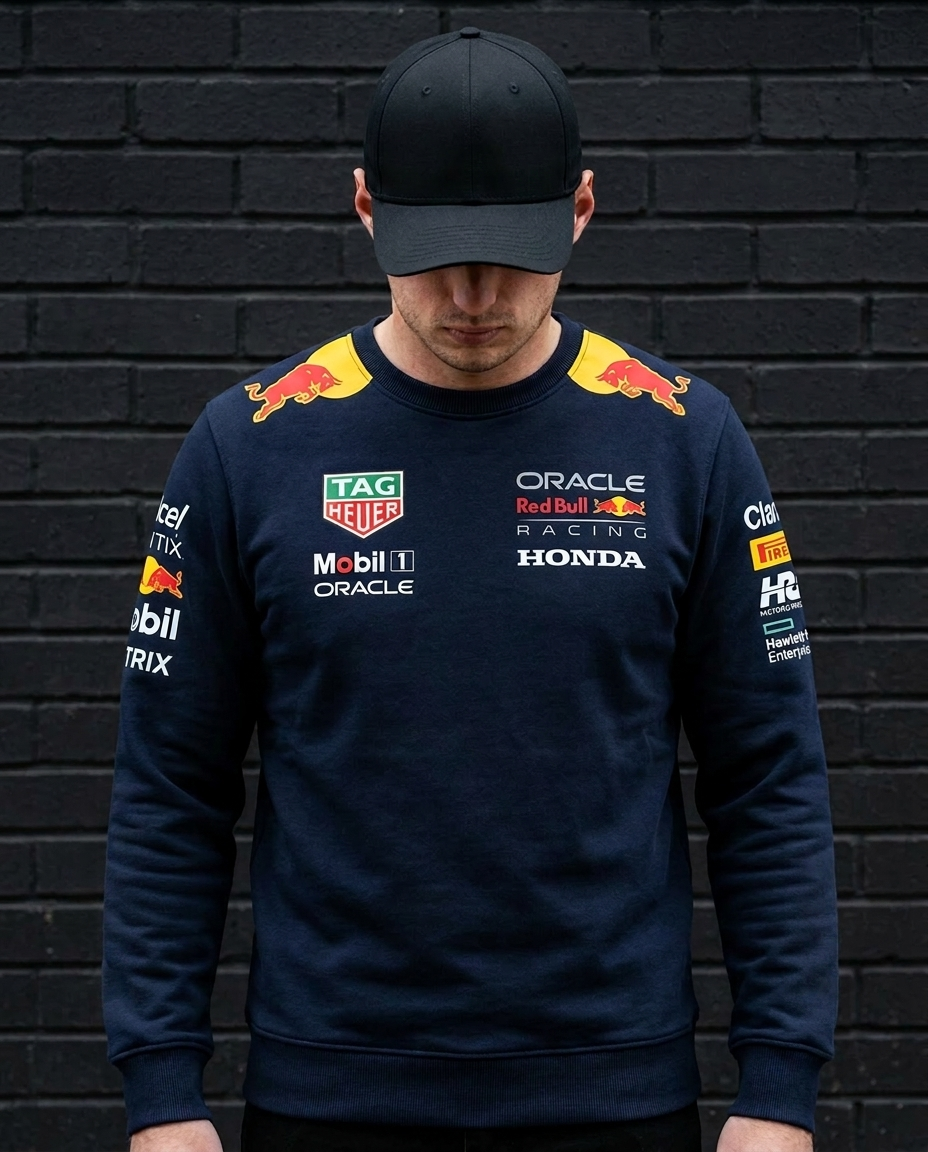 Poleron cuello polo Modelo RedBull 2025