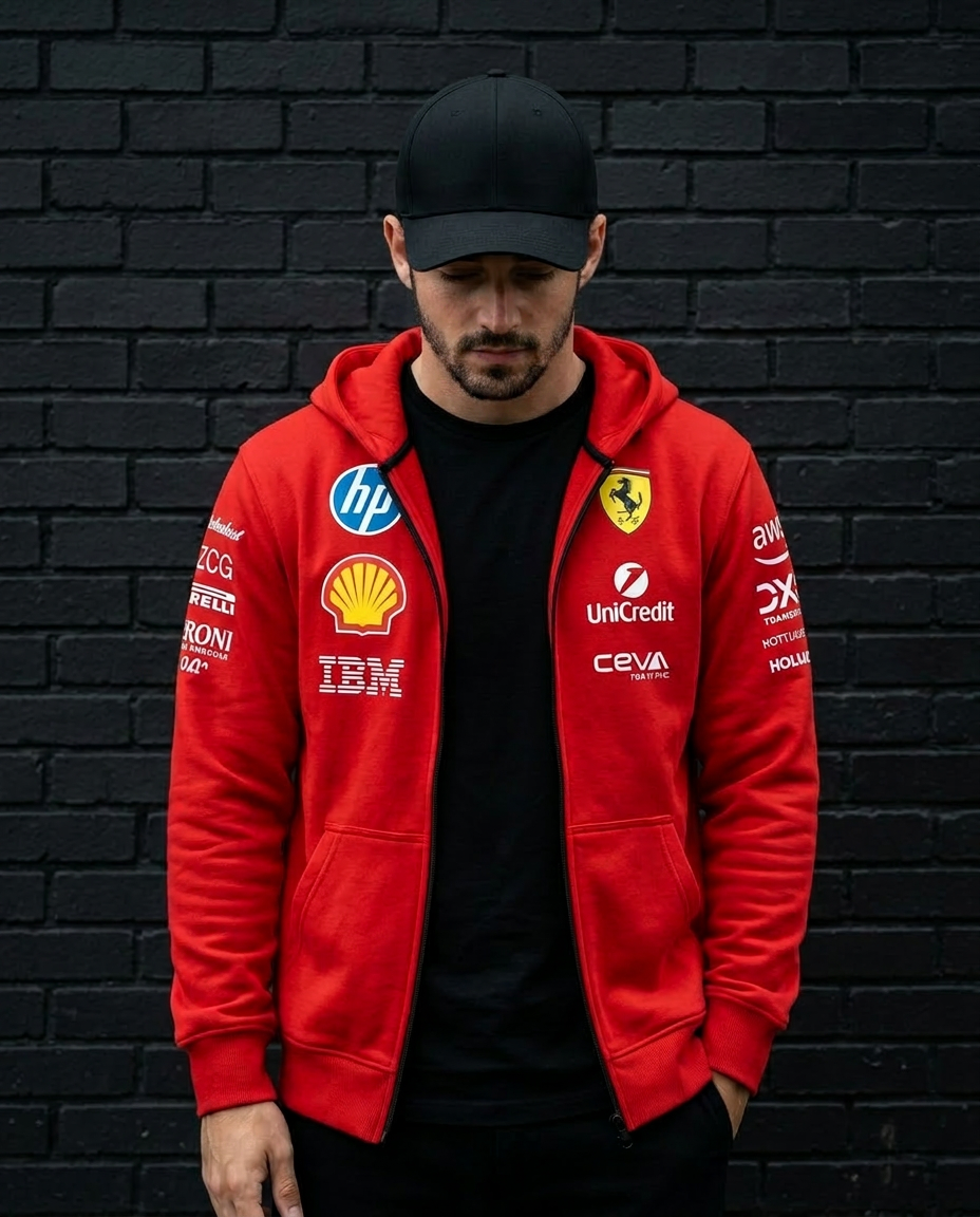 Hoodie Modelo Ferrari Abierto 2025