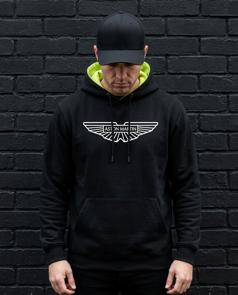 Hoodie Urbano White Modelo Aston Martin