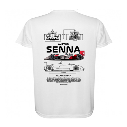 Polera Modelo Ayrton SENNA Algodón - Imagen 2