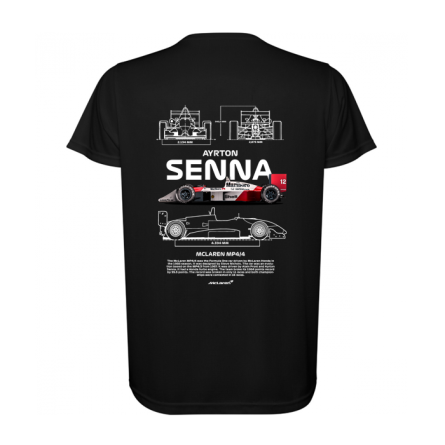 Polera Modelo Ayrton SENNA Algodón - Imagen 1
